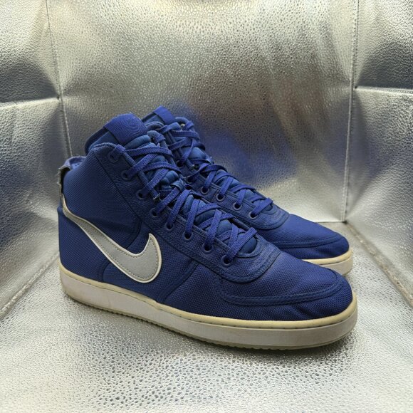 Size 10.5 Nike Vandal High Supreme Deep Royal Blue Swoosh Mens Shoes 318330-403‎